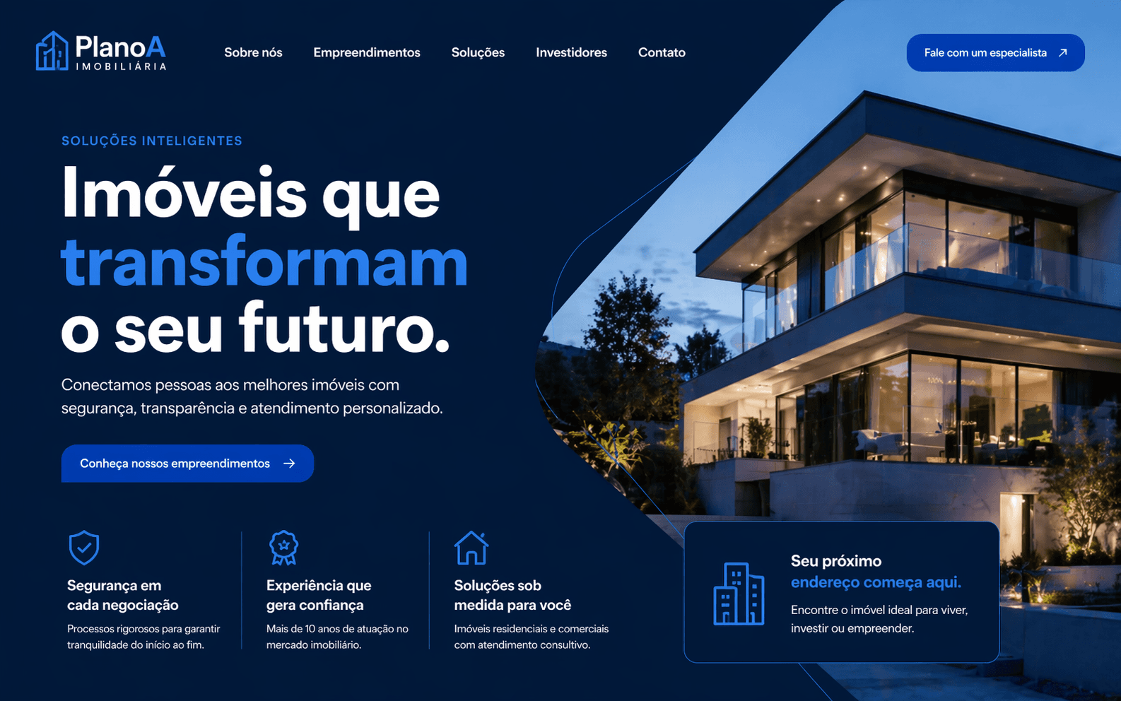 Case 07 · Site desenvolvido pela Lumian